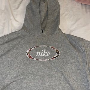 Nike, grey hoodie !!